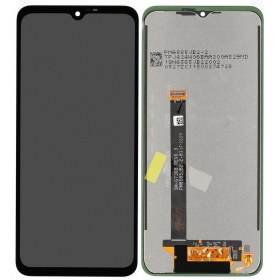 Ekranas Samsung G736 Xcover 6 Pro 2022 su lietimui jautriu stikliuku mustad originaalne (service pack)