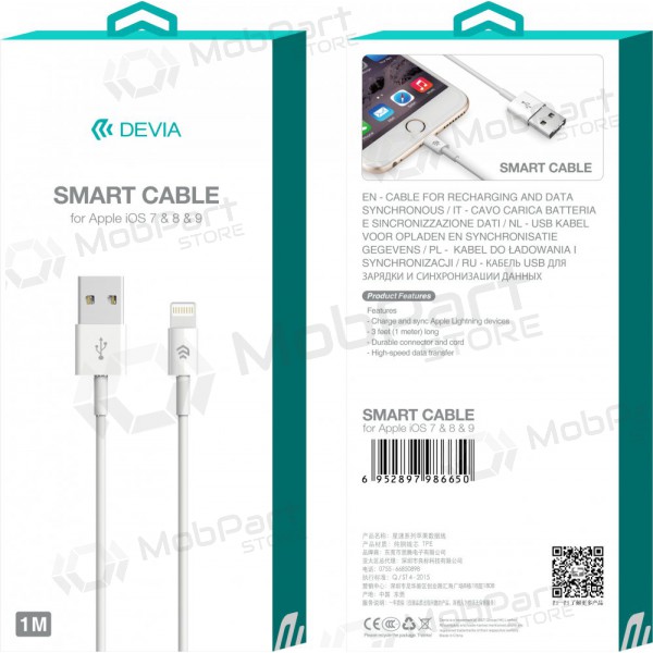 USB kaabel Devia Smart 