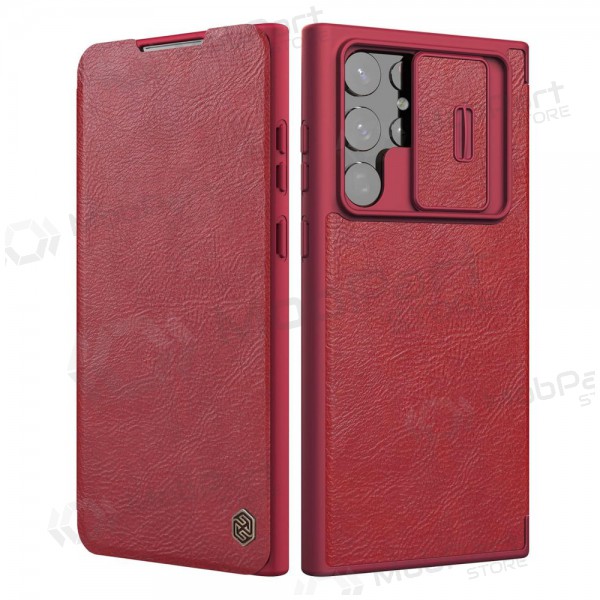 Ümbris / kaaned Nillkin Qin Pro Leather Samsung S916 S23 Plus 5G punane