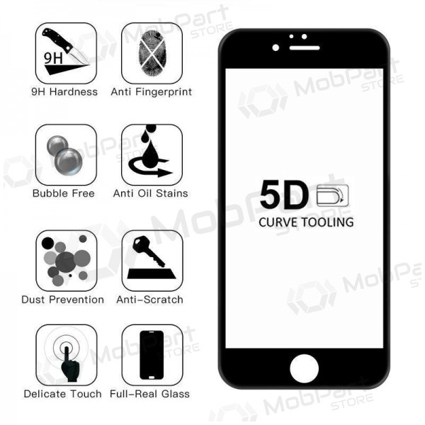 Samsung G935 Galaxy S7 Edge ekraani karastatud kaitseklaas "5D Full Glue"