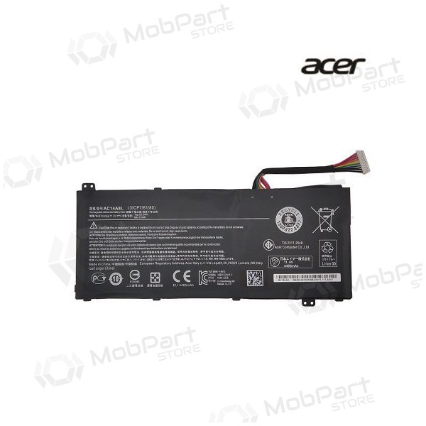 ACER AC14A8L, 4465mAh sülearvuti aku - PREMIUM