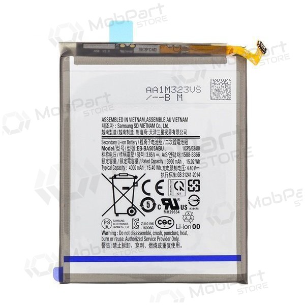 Samsung A505 Galaxy A50 2019 / A305 Galaxy A30 2019 (EB-BA505ABU) patarei / aku (4000mAh)