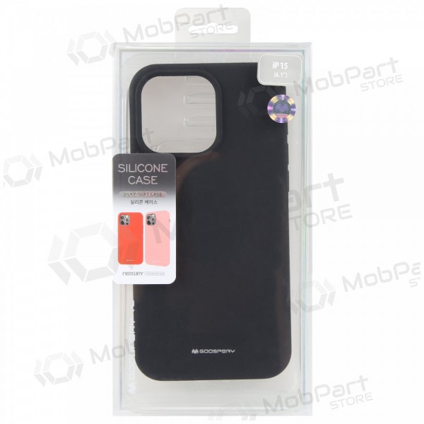 Apple iPhone 16 ümbris / kaane Mercury "Silicone Case" (mustad)