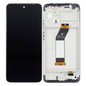Xiaomi Redmi 10 2021 ekraan (mustad) (koos raamiga) (Premium)