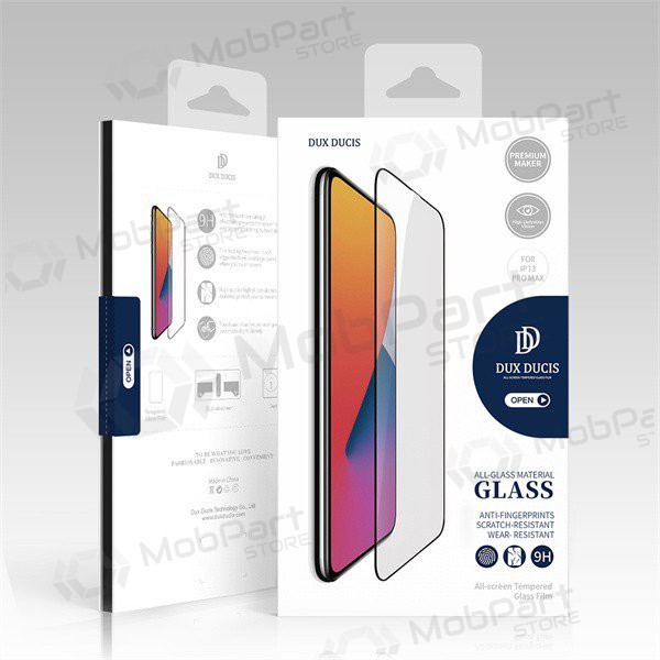 LCD apsauginis stikliukas Dux Ducis Xiaomi Redmi Note 12 Pro 5G/Poco X5 Pro 5G mustad