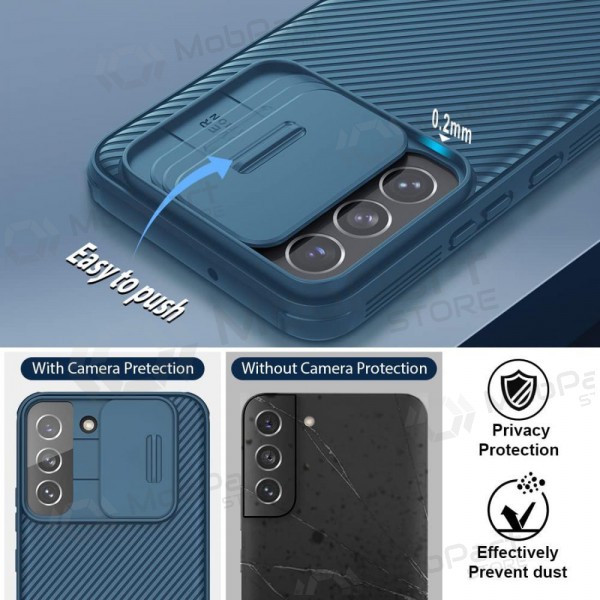 Samsung Galaxy S24 Plus ümbris „Nillkin CamShield Pro“ (sinised)