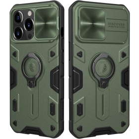 Ümbris / kaaned Nillkin CamShield Armor Pro Apple iPhone 14 roheline