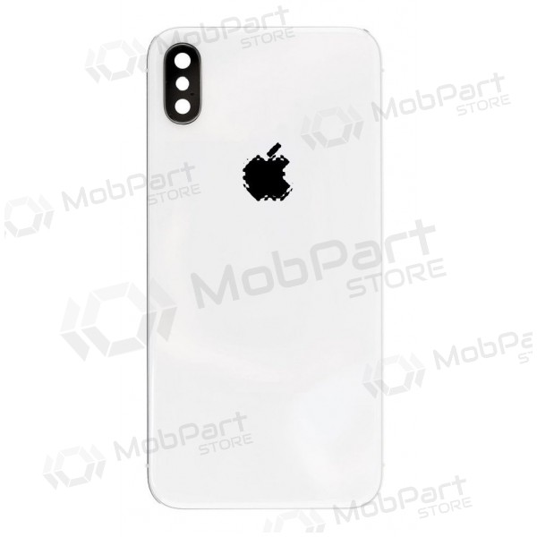 Apple iPhone X patareipesade kaas (tagakaas) (hõbedased) (kasutatud grade B, originaalne)