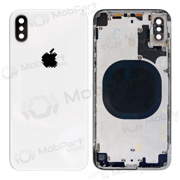 Apple iPhone X patareipesade kaas (tagakaas) (hõbedased) (kasutatud grade B, originaalne)