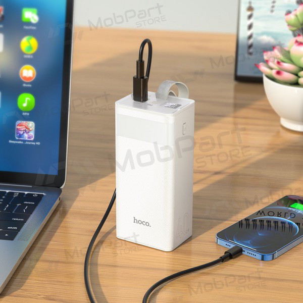 Väline patarei / aku Power Bank Hoco J86 22.5W Quick Charge 3.0 40000mAh valge