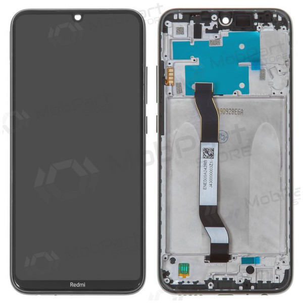 Xiaomi Redmi Note 8 / Note 8 2021 ekraan (mustad) (koos raamiga) (originaalne)