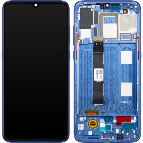 Xiaomi Mi 9 ekraan (sinised) (koos raamiga) (originaalne)