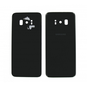 Samsung G955F Galaxy S8 Plus patareipesade kaas (tagakaas) mustad (Midnight black) (kasutatud grade B, originaalne)