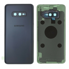 Samsung G970 Galaxy S10e patareipesade kaas (tagakaas) mustad (Prism Black) (kasutatud grade B, originaalne)