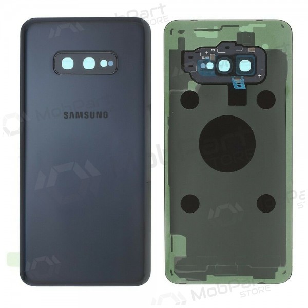 Samsung G970 Galaxy S10e patareipesade kaas (tagakaas) mustad (Prism Black) (kasutatud grade B, originaalne)