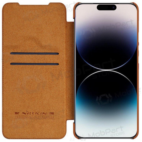 Ümbris / kaaned Nillkin Qin Pro Leather Samsung S918 S23 Ultra 5G pruun