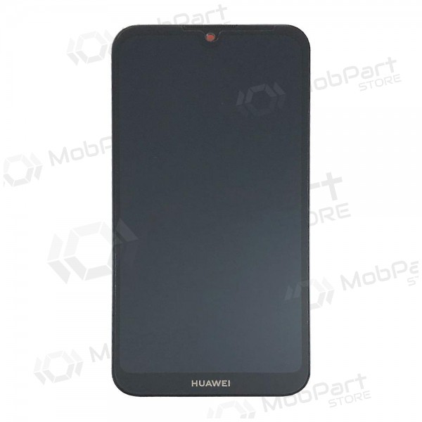 Huawei Y5 2019 ekraan (mustad) (koos raamiga ja patarei / aku) (service pack) (originaalne)