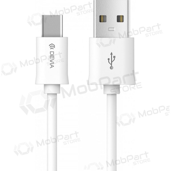 USB kaabel Devia Smart Type-C 1.0m (valged)