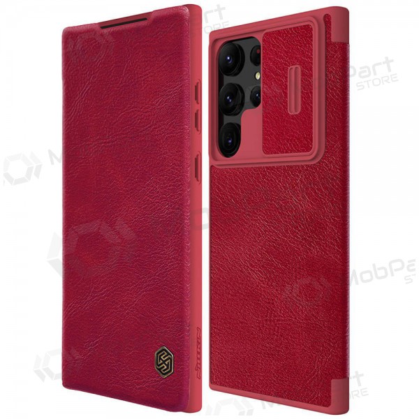 Ümbris / kaaned Nillkin Qin Pro Leather Samsung S906 S22 Plus 5G punane