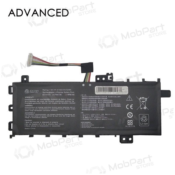 ASUS B21N1818, 4150mAh sülearvuti aku, Advanced