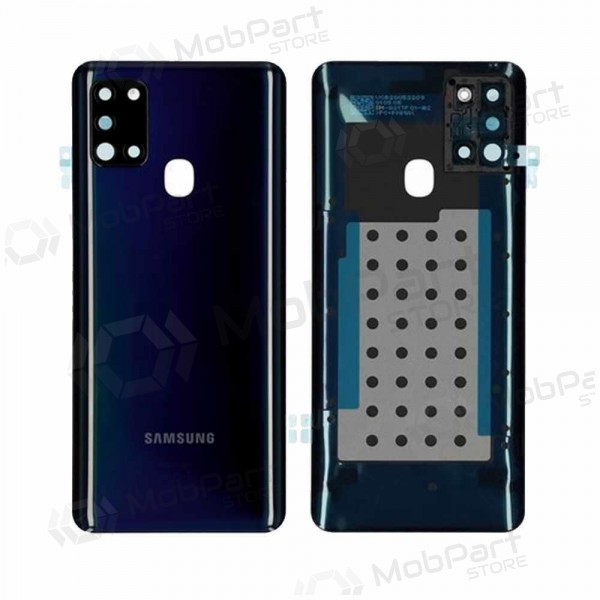 Samsung A217 Galaxy A21s 2020 patareipesade kaas (tagakaas) (mustad) (kasutatud grade C, originaalne)