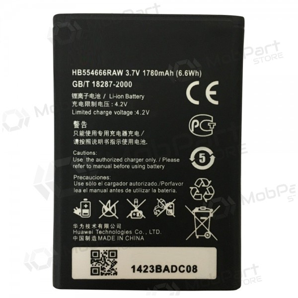 Huawei HB554666RAW for Modem E5375 / EC5377 / E5373 / E5356 / E5351 / E5330 / EC5377U-872 patarei / aku (1500mAh)