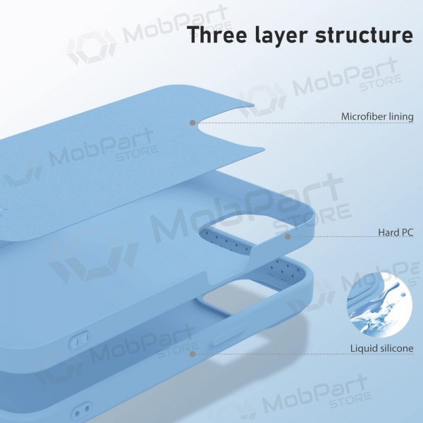 Apple iPhone 14 Plus ümbris „Nillkin Silicone“ (helesinine)