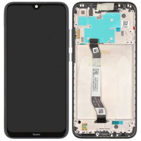 Xiaomi Redmi Note 8 / Note 8 2021 ekraan (mustad) (koos raamiga) (Premium)