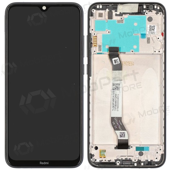 Xiaomi Redmi Note 8 / Note 8 2021 ekraan (mustad) (koos raamiga) (Premium)