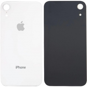 Apple iPhone XR patareipesade kaas (tagakaas) (valged) (bigger hole for camera)