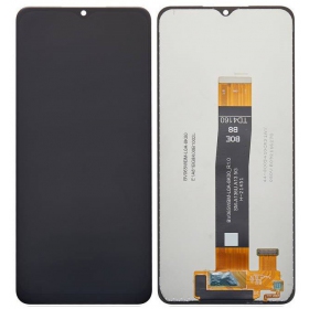 Ekranas Samsung A136 A13 5G su lietimui jautriu stikliuku Black originaalne (service pack)