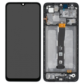 Ekranas Xiaomi Redmi 12C su lietimui jautriu stikliuku ja rėmeliu Graphite Grey originaalne (service pack)