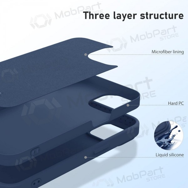 Apple iPhone 14 Plus ümbris „Nillkin Silicone“ (tumesinine)