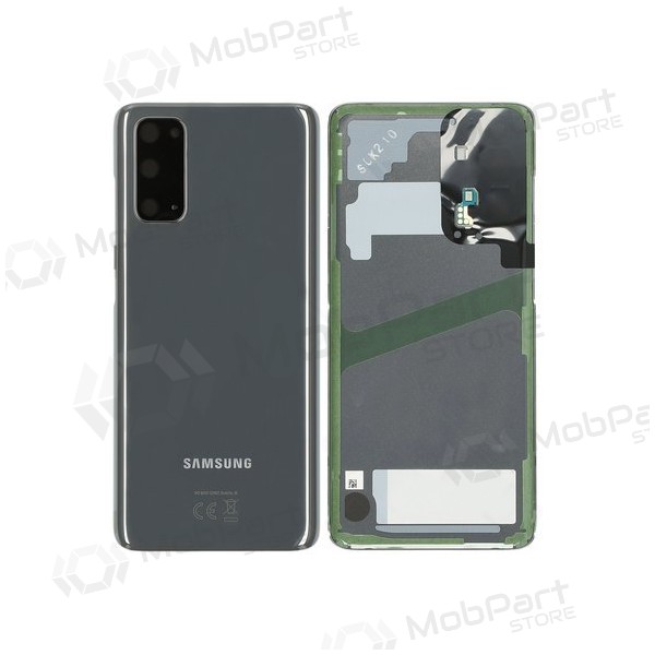 Samsung G981F / G980 Galaxy S20 patareipesade kaas (tagakaas) hall (Cosmic Grey) (kasutatud grade B, originaalne)