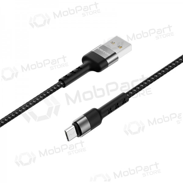 USB kaabel Borofone BX34 microUSB 1.0m (mustad)