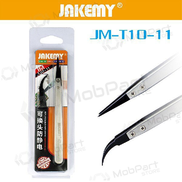 Metallist antistaatiline pintset Jakemy JM-T10-11 ESD (replaceable head)