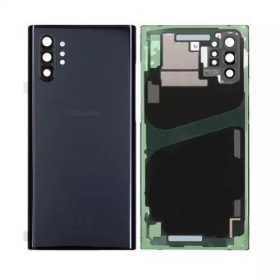 Samsung N975F Galaxy Note 10 Plus patareipesade kaas (tagakaas) mustad (Aura Black) (kasutatud grade B, originaalne)