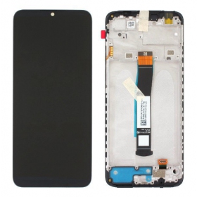 Xiaomi Redmi 10C 2022 / Poco C40 ekraan (mustad) (koos raamiga) (originaalne)