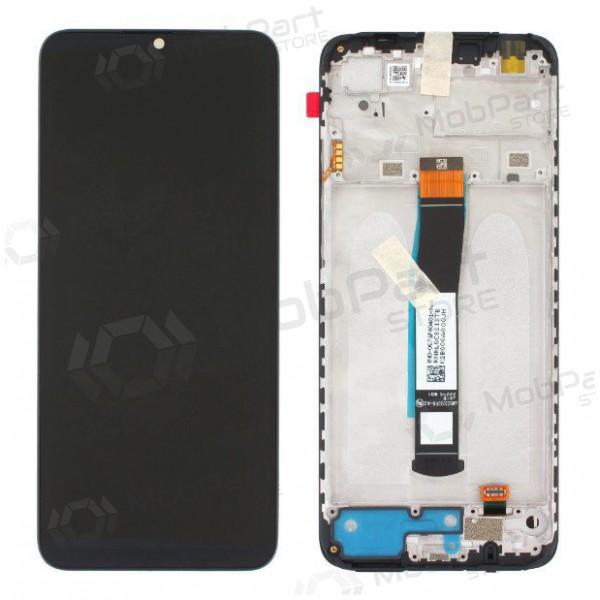 Xiaomi Redmi 10C 2022 / Poco C40 ekraan (mustad) (koos raamiga) (originaalne)