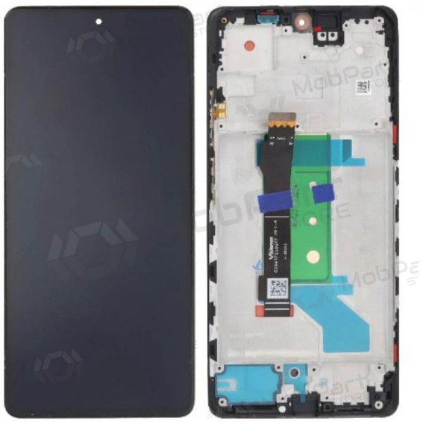 Xiaomi Redmi Note 12 Pro+ ekraan (mustad) (koos raamiga) (originaalne)