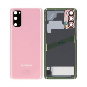 Samsung G981F / G980 Galaxy S20 patareipesade kaas (tagakaas) roosi värvi (Cloud Pink) (kasutatud grade A, originaalne)