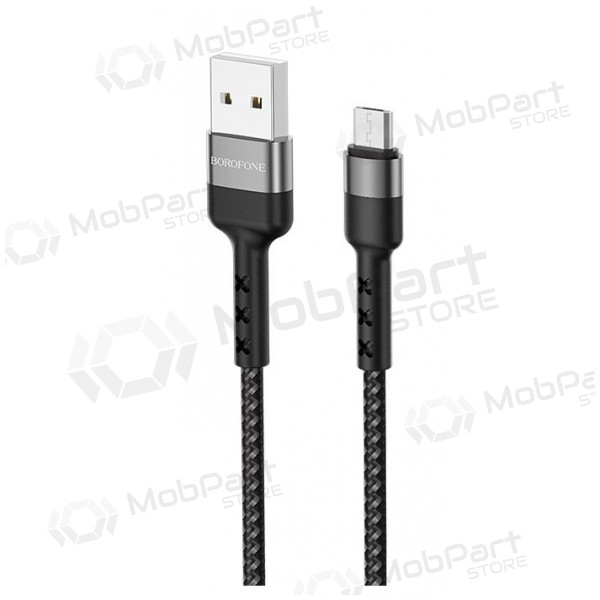 USB kaabel Borofone BX34 microUSB 1.0m (mustad)