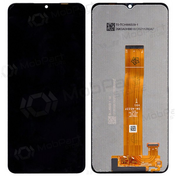 Samsung Galaxy A02 ekraan (mustad) (originaalne)