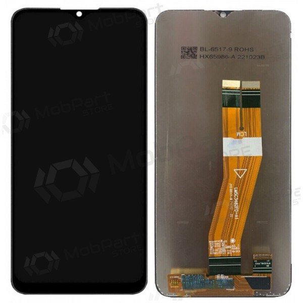 Ekranas Samsung A025G A02s 2020 su lietimui jautriu stikliuku mustad originaalne (service pack)