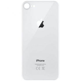 Apple iPhone 8 patareipesade kaas (tagakaas) (hõbedased) (bigger hole for camera)