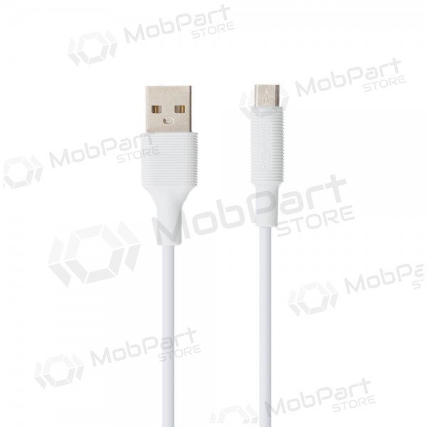 USB kaabel Borofone BX1 microUSB 1.0m (valged)