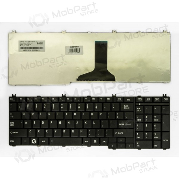 Toshiba Satellite C650, L650, L670 klaviatuur (US)