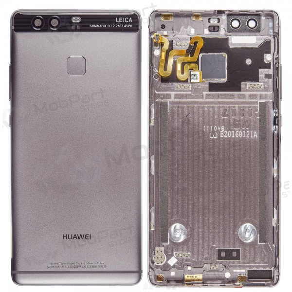 Huawei P9 patareipesade kaas (tagakaas) hall (Titanium Grey) (kasutatud grade C, originaalne)