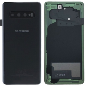Samsung G973 Galaxy S10 patareipesade kaas (tagakaas) mustad (Prism Black) (kasutatud grade B, originaalne)
