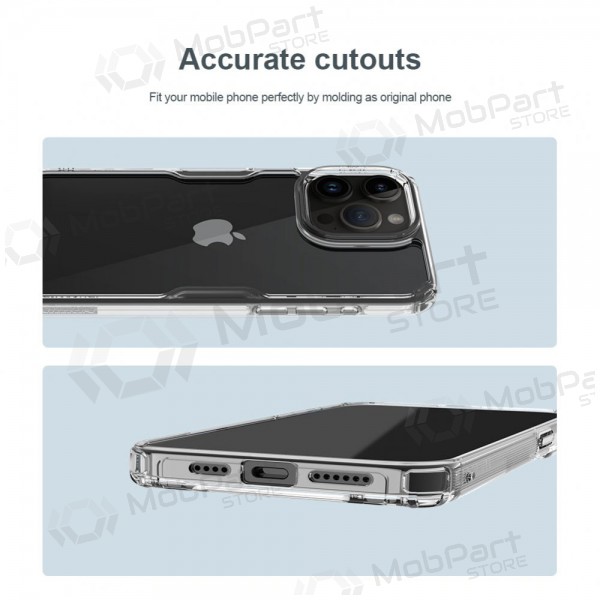 Apple iPhone 15 ümbris „Nillkin Ultra Slim“ (valged)